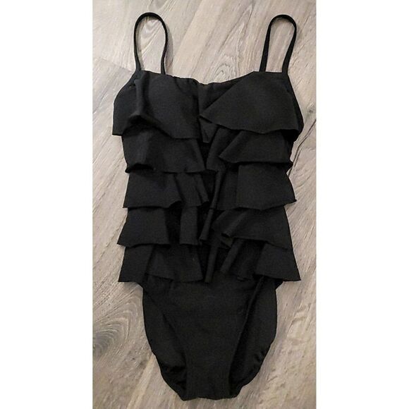 Aqua Green Shaping Ruffled Slimming One Piece Swimsuit Women's Size Small - Picture 1 of 3